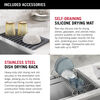 45” Workstation Undermount Single Bowl 16 Gauge Stainless Steel Kitchen Sink with 2-Tier WorkFlow™ Ledge and Accessories